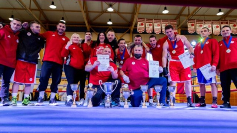 Ο Ολυμπιακός πρωταθλητής Ελλάδας για 4η σερί χρονιά στην πυγμαχία 