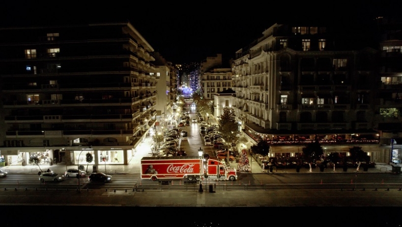 Το εμβληματικό φορτηγό της Coca-Cola επιτέλους και στην Αθήνα!