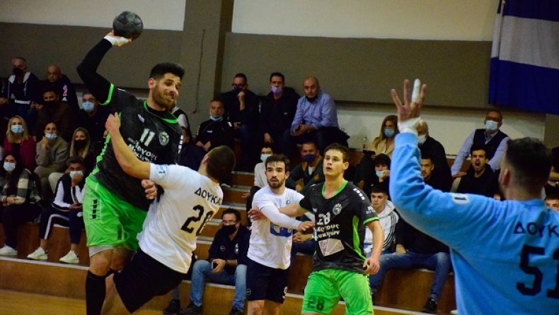 Handball Premier: Ο Διομήδης 32-28 τον Δούκα, στα play off μαζί με Ιωνικό Ν.Φ.