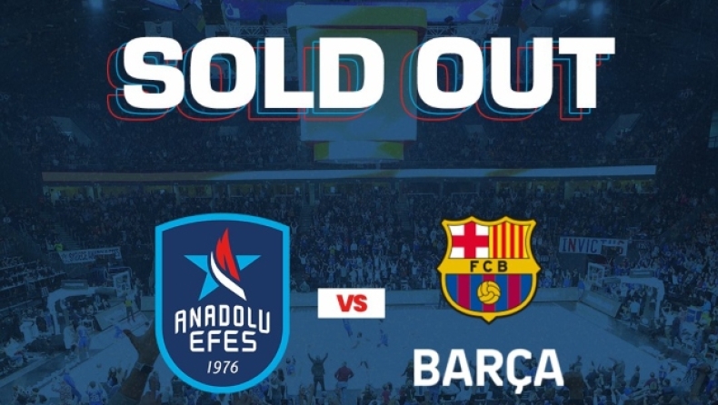 Εφές: Sold out το ματς με τη Μπαρτσελόνα