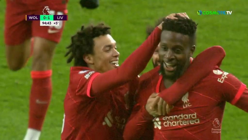 Γουλβς-Λίβερπουλ: Το σεντερφορίσιο buzzer-beater του Οριγκί που λύτρωσε τους «κόκκινους»! (vid)