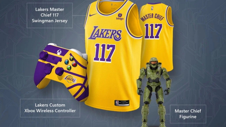 To συλλεκτικό πακέτο των LA Lakers για το videogame Halo Infinite γίνεται ανάρπαστο