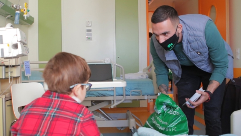 Παναθηναϊκός: Μοίρασε χαρά στη παιδιατρική κλινική του «Μητέρα»