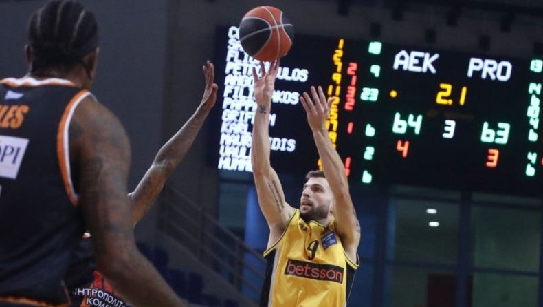 ΑΕΚ - Προμηθέας: To buzzer beater του Πετρόπουλου από τα 7.5 μέτρα (vid)