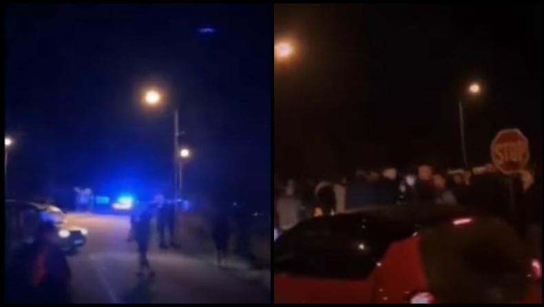 Η στιγμή που η αστυνομία κάνει ντου σε ραντεβού για κόντρες με αυτοκίνητα στην Λέσβο (vid)