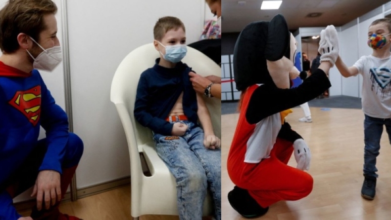 Στην Τσεχία εμβολιάζουν τα παιδιά ο… Σούπερμαν, η Σταχτοπούτα και ο Μίκι (vid)
