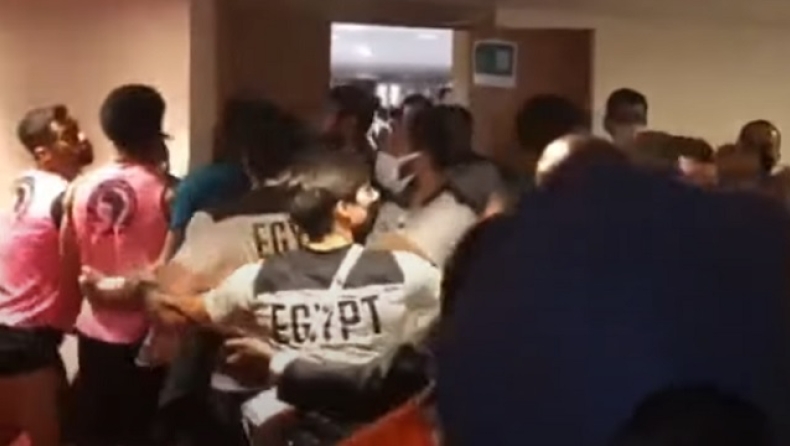 Αίγυπτος – Μαρόκο: Ένταση και στ' αποδυτήρια με Χακίμι και Μοχάμεντ (vid)