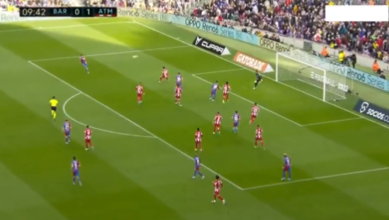 Μπαρτσελόνα - Ατλέτικο Μαδρίτης: Ο Καράσκο άνοιξε το σκορ, άμεση ισοφάριση με γκολάρα του Άλμπα (vid)
