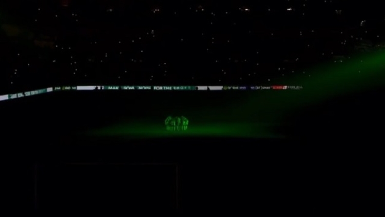Σέλτικ – Ρέιντζερς: Απόλυτο σκοτάδι, πράσινες φωσφοριζέ φανέλες και «You 'll never walk alone» (vid)