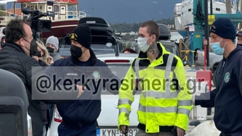 Euroferry Olympia: Έφτασε στην Κέρκυρα ο διασωθείς Λευκορώσος επιβάτης του πλοίου (vid) 
