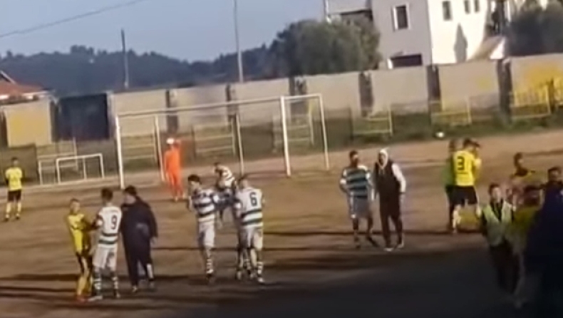 Οπαδοί ξυλοκόπησαν προπονητή και παίκτες σε ερασιτεχνικό αγώνα στην Χαλκιδική (vid)