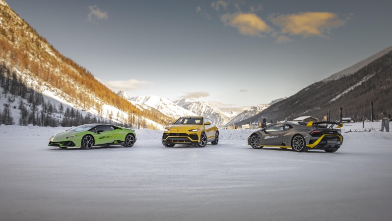 Τριήμερα παιχνίδια στο χιόνι με τη Lamborghini (vid)