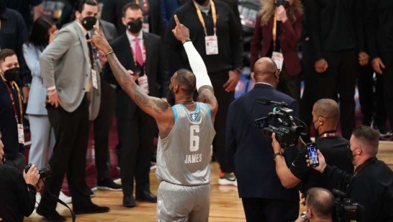 NBA All Star Game 2022: Το καλάθι νίκης του ΛεΜπρόν σε φινάλε-θρίλερ (vid) thumbnail