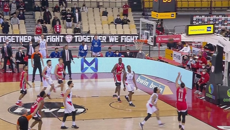 Ολυμπιακός-Εφές 87-85: Η τριποντάρα νίκης του Σλούκα