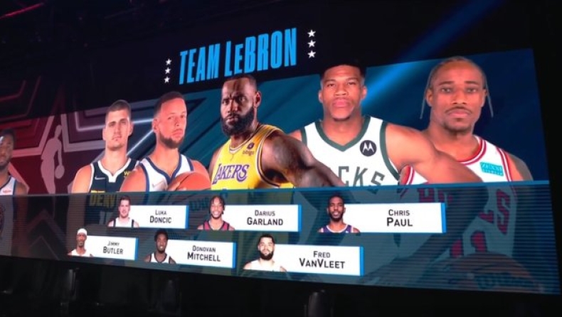NBA All-Star Game: Ο Γιάννης πρώτη επιλογή του Τζέιμς, αυτές είναι οι Team LeBron και Team Durant! (vids)
