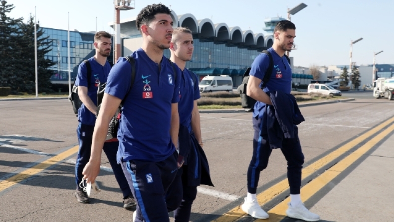 Εθνική: «Πέταξε» για Μαυροβούνιο η αποστολή 