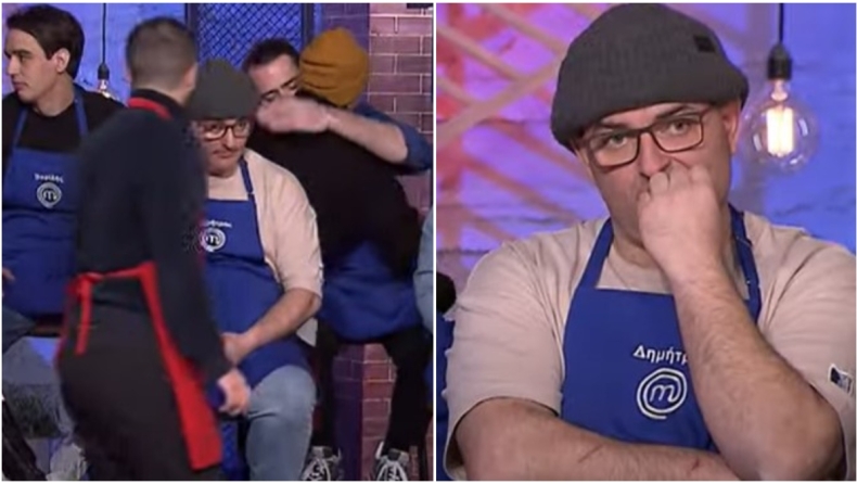 MasterChef: Ο «Μπόμπαινας» δεν έδωσε το χέρι στον Λιόλιο, «είσαι καραγκιόζης μεγάλος» (vid)