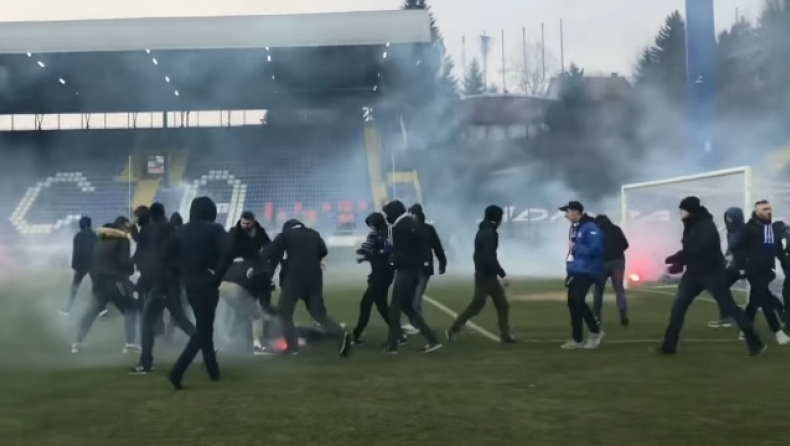 Βοσνία: Eισβολή οπαδών και «ξύλο»πριν το Ζελένιτσαρ - Σαράγεβο (vids)