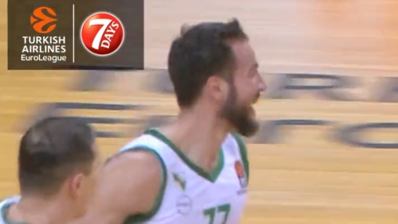 Παναθηναϊκός - Ζάλγκιρις: Γιανκούνας σερβίρει, Λοβέρν καρφώνει (vid)