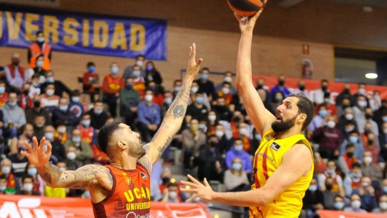 Μούρθια - Μπαρτσελόνα 87-89: Ο Μίροτιτς έσωσε την βραδιά με 30αρα πριν το ΣΕΦ (vid)