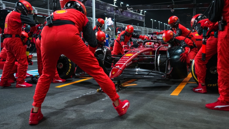 Ferrari: Το εντυπωσιακό double-stack pit stop στη Σαουδική Αραβία (vid)