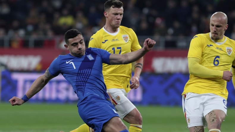 Ρουμανία - Ελλάδα: Το γκολ του Γιακουμάκη που ακυρώθηκε ένα λεπτό μετά χωρίς VAR (vid)