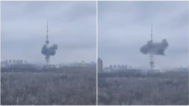 Πόλεμος στην Ουκρανία: Ξεκίνησε ο βομβαρδισμός στο Κίεβο, οι Ρώσοι χτύπησαν πύργο τηλεπικοινωνιών (vid)