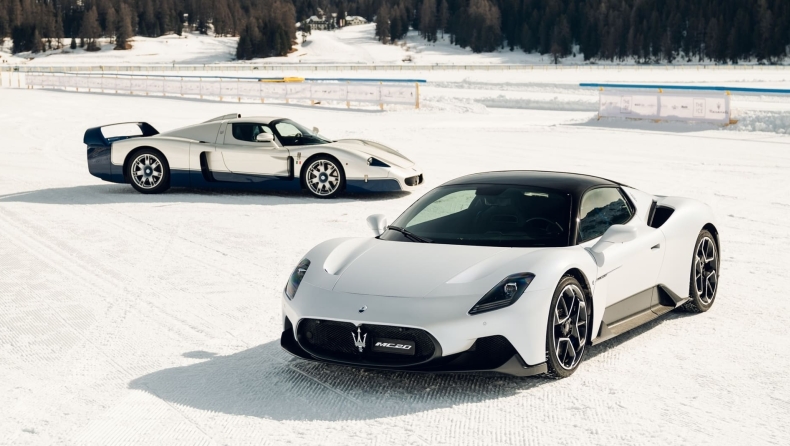 Maserati: Παρέλαση σε παγωμένη λίμνη στο Σεν Μόριτζ