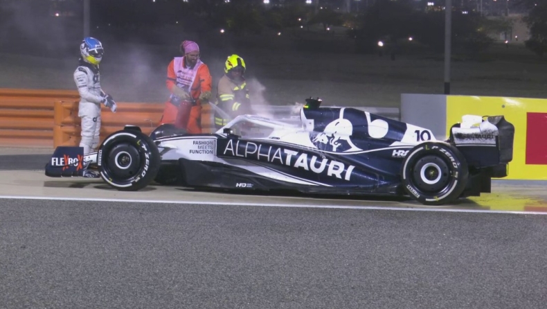 Formula 1: H φωτιά στο Μπαχρέιν «έκαψε» την AlphaTauri