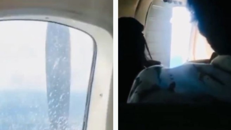 Επιβάτες αεροπλάνου κρατούσαν κλειστή, με τα χέρια, την πόρτα που άνοιξε εν πτήση, μέχρι να το προσγειώσει ο πιλότος (vid) 