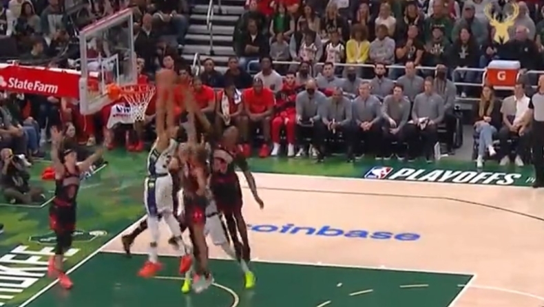 Μπακς - Μπουλς: Ο Αντετοκούνμπο έβγαλε ασίστ στον... εαυτό του! (vid)