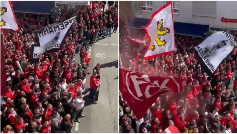 Καϊζερσλάουτερν-Σααρμπρύκεν: Από το πρωί στους δρόμους οι οπαδοί, σχεδόν 50.000 θεατές σε γήπεδο της Γ' κατηγορίας (vids)