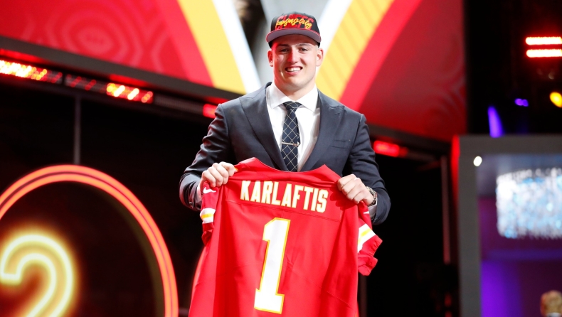 Γιώργος Καρλαύτης: Επιλέχθηκε στο Νο. 30 του draft της NFL από τους Kansas City Chiefs (vid)