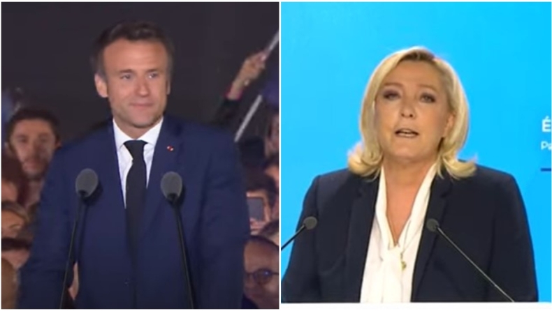 Καταμέτρηση του 100% των ψηφοδελτίων στις γαλλικές εκλογές: 58,55% ο Μακρόν, ενώ η Λεπέν 41,45%