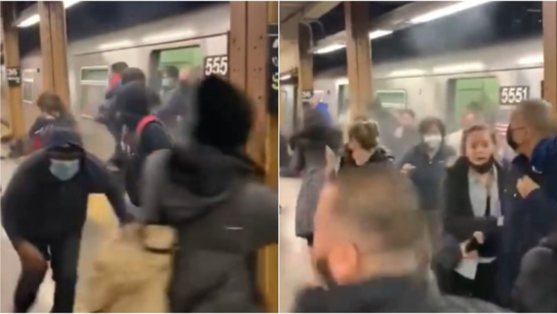 Νέα Υόρκη: Καρέ καρέ η στιγμή του τρόμου στο μετρό, εικόνες πανικού με τους επιβάτες να βγαίνουν τρέχοντας (vid)