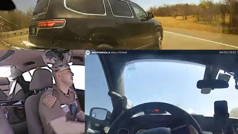 Καταδίωξη και ακινητοποίηση οχήματος με κίνηση TVI (vid) 