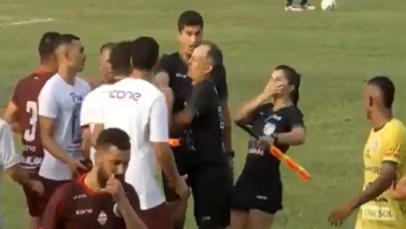 Βραζιλία: Προπονητής έριξε κουτουλιά σε γυναίκα βοηθό διαιτητή για να διαμαρτυρηθεί (vid)