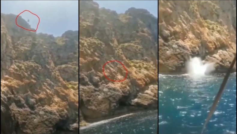 Η βουτιά Ολλανδού από βράχο 30 μέτρων αποδείχθηκε θανατηφόρα την ώρα που η γυναίκα του έβγαζε βίντεο (vid)