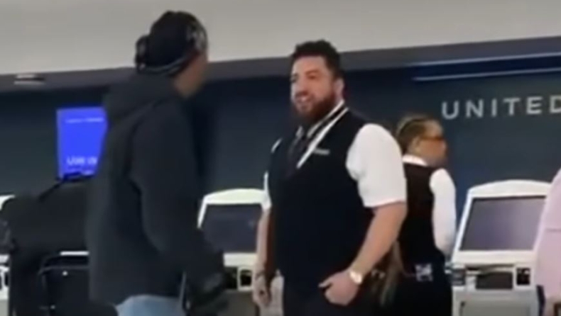 Απίστευτο ξύλο στο αεροδρόμιο του Νιου Τζέρσεϊ: Πρώην παίκτης του NFL έκανε... ασήκωτο υπάλληλο της United Airlines (vid)