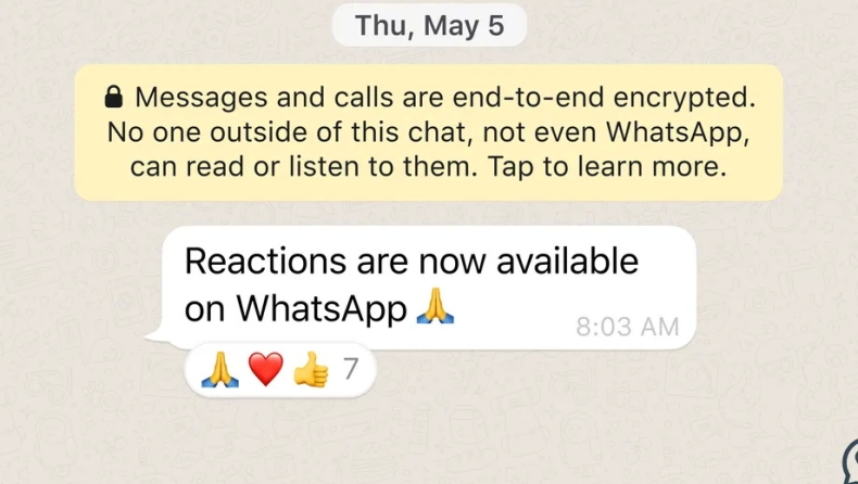 Σημαντικές αλλαγές στο WhatsApp: αντιδράσεις, μεγαλύτερα αρχεία, ενίσχυση των ομάδων