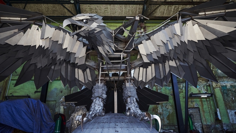 ΑΕΚ: Ολοκληρώνεται ο ατσάλινος Δικέφαλος Αετός της OPAP Arena