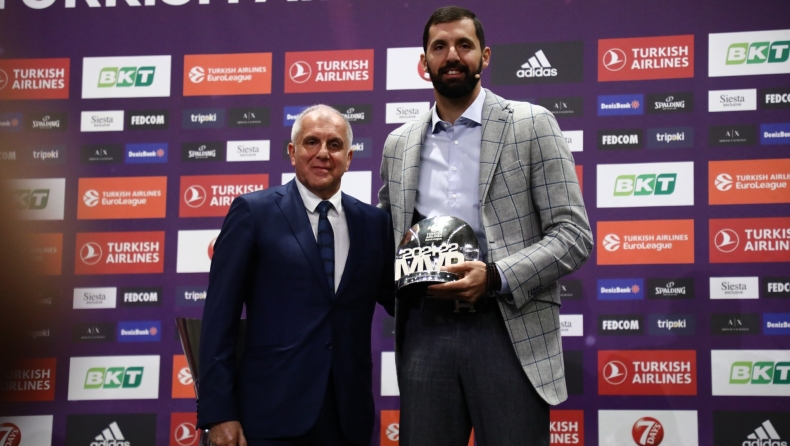 Ο Μίροτιτς MVP της σεζόν στην EuroLeague (vids)