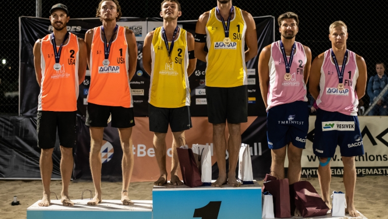 Beach Pro Tour, Rhodes Futures: Οι Ελβετοί Μετράλ/Χάουσενερ το χρυσό μετάλλιο