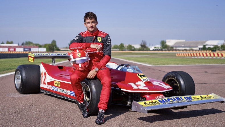 Formula 1: O Λεκλέρ οδηγεί τη Ferrari του Ζιλ Βιλνέβ (vid)