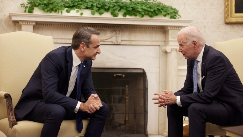 Ο Μητσοτάκης στον Λευκό Οίκο: «Ηγετικό ρόλο η Ελλάδα στον πόλεμο» του είπε ο Μπάιντεν (vid)