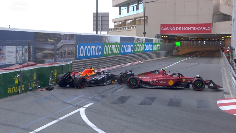 Formula 1, Μονακό: Καραμπόλα Πέρεζ-Σάινθ λίγο πριν το τούνελ (vid)