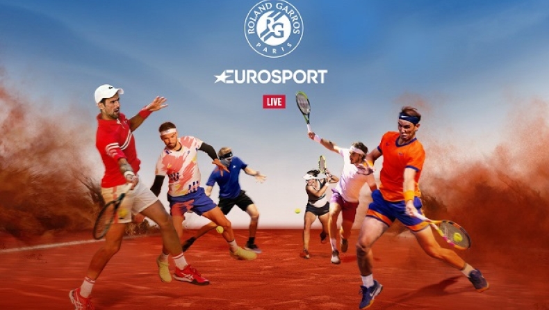 Roland Garros: Το δεύτερο Grand Slam της σεζόν στα κανάλια Eurosport από τη Nova!