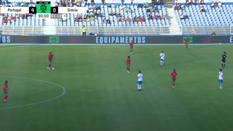 Φιλική ήττα με 4-0 από την Πορτογαλία για την Εθνική Γυναικών