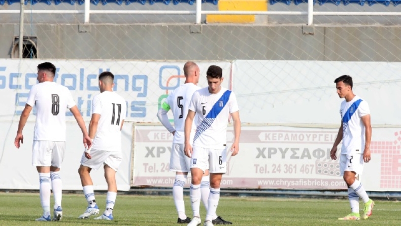 Κύπρος U21- Eλλάδα U21 3-0: Απογοητευτική εμφάνιση, βαριά ήττα