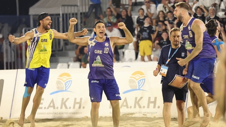 ΗΠΑ - Ελλάδα 0-2: Δύο στα δύο οι άνδρες στο παγκόσμιο beach handball